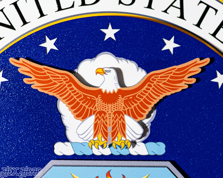 United States Air Force 3D Vintage Metal Wall Art