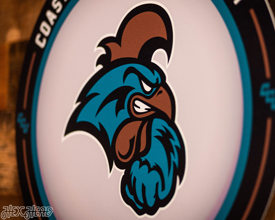 VARSITY Collection- SINGLE Layer Coastal Carolina Metal Wall Art