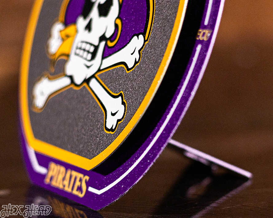 East Carolina Pirates "Double Play" On the Shelf or on the Wall Art