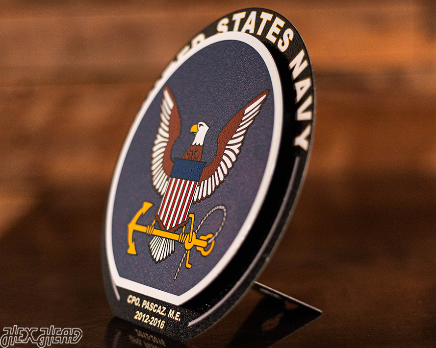 United States Navy "Double Play" On the Shelf or on the Wall Art