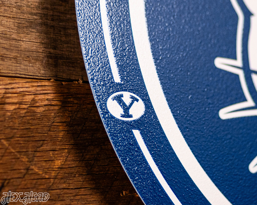 VARSITY Collection- SINGLE Layer BYU Cougars Metal Wall Art