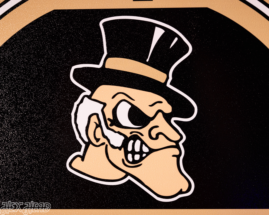 Wake Forest Demon Deacons Personalized Monogram Metal Art