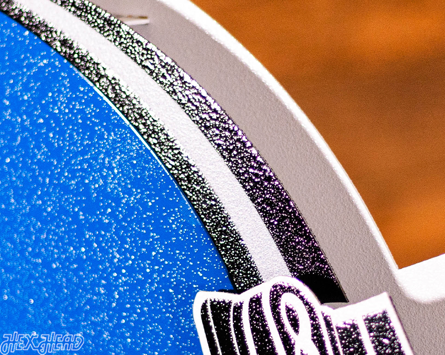 Detroit Lions BLITZ Collection - 8 Layer Alternate Helmet 3D Vintage Metal Wall Art