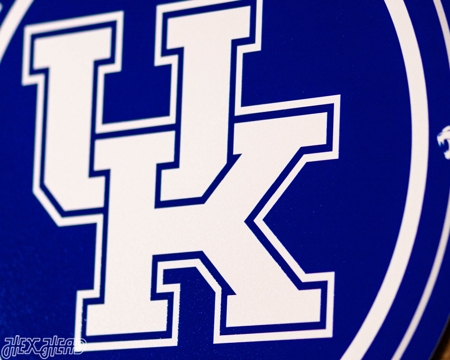 VARSITY Collection- SINGLE Layer Kentucky Wildcats Metal Wall Art