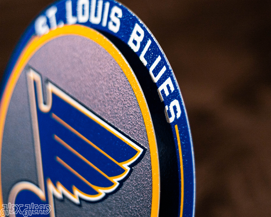 St. Louis Blues "Double Play" On the Shelf or on the Wall Art