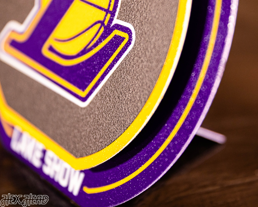 Los Angeles Lakers "Double Play" On the Shelf or on the Wall Art