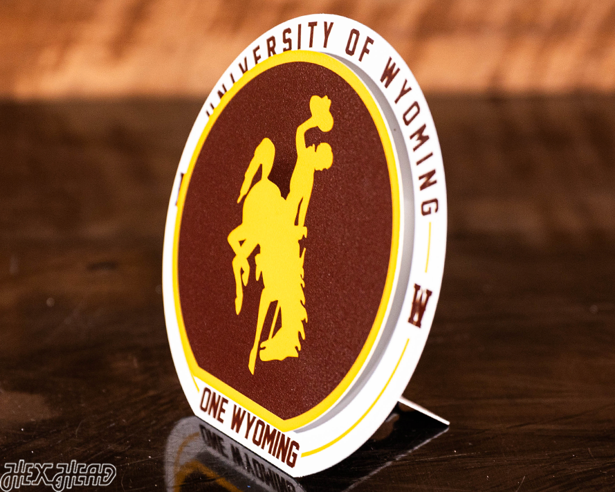 University of Wyoming "Double Play" On the Shelf or on the Wall Art