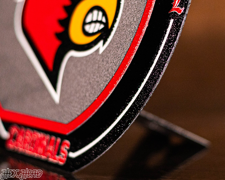 Louisville Cardinals "Double Play" On the Shelf or on the Wall Art