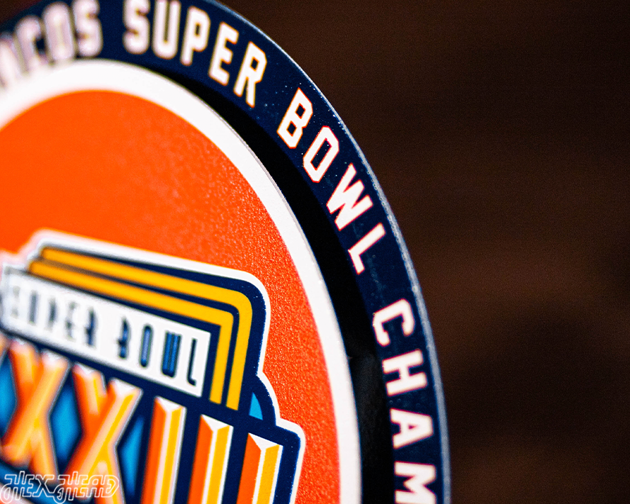 Denver Broncos Super Bowl XXXIII "Double Play" On the Shelf or on the Wall Art