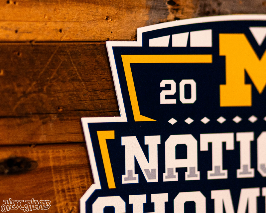 SINGLE layer Michigan Wolverines 2023 Football National Champions