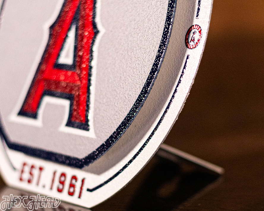 Los Angeles Angels "Double Play" On the Shelf or on the Wall Art