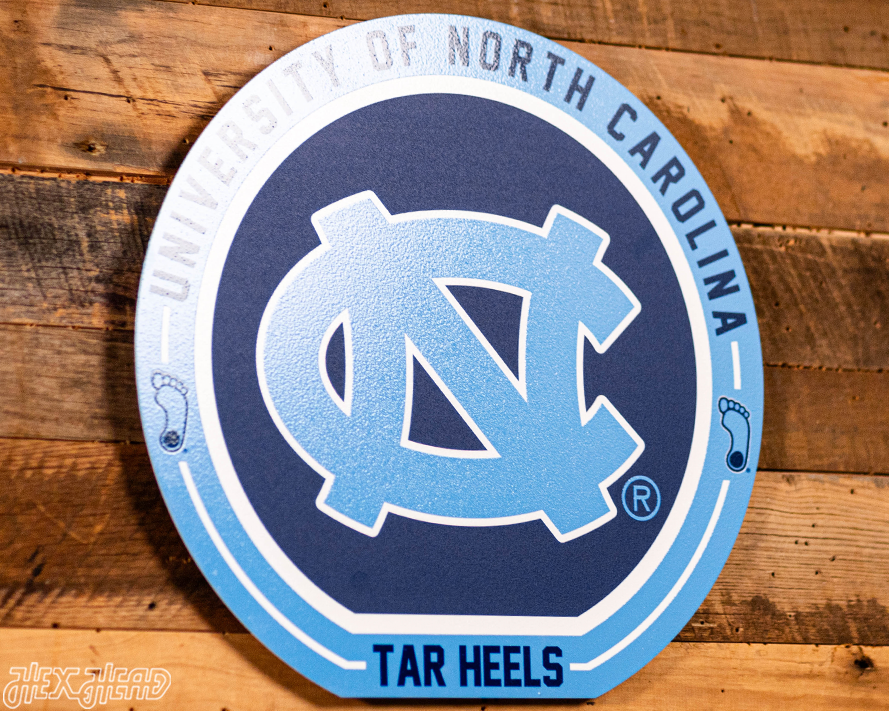 VARSITY Collection- SINGLE Layer North Carolina Tar Heels Metal Wall Art