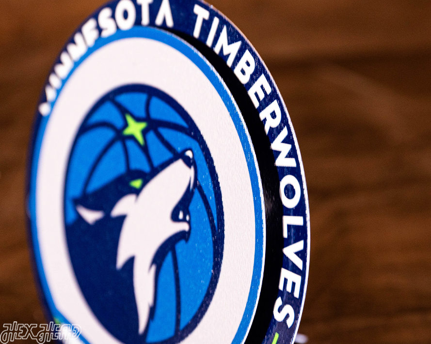 Minnesota Timberwolves "Double Play" On the Shelf or on the Wall Art