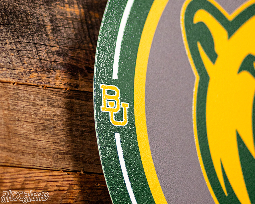 VARSITY Collection- SINGLE Layer Baylor Bears Metal Wall Art
