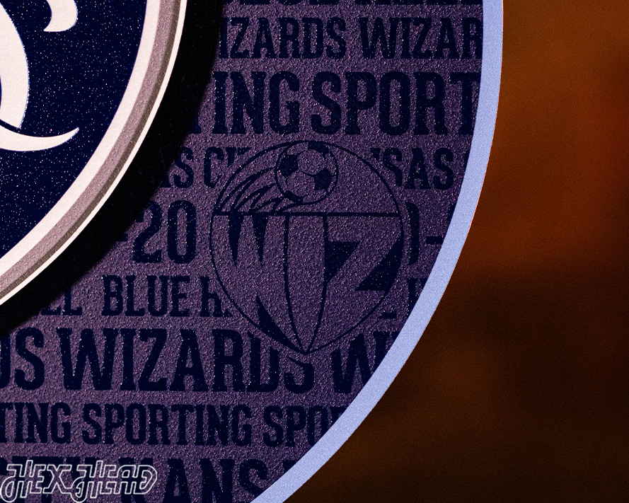 Sporting Kansas City CRAFT SERIES 3D Embossed Metal Wall Art