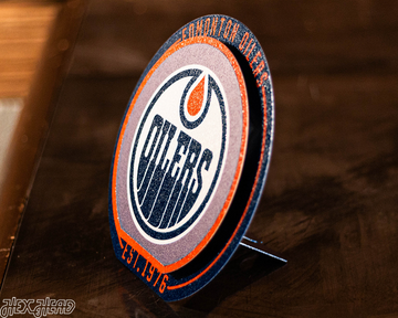 Edmonton Oilers "Double Play" On the Shelf or on the Wall Art