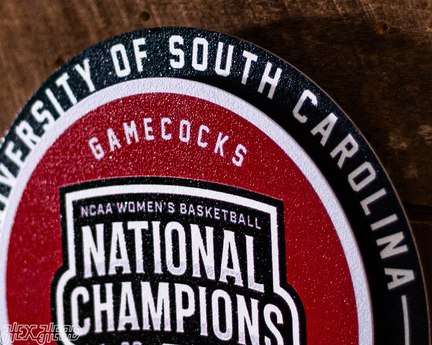 South Carolina Gamecocks 2024 National Champions "Double Play" On the Shelf or on the Wall Art