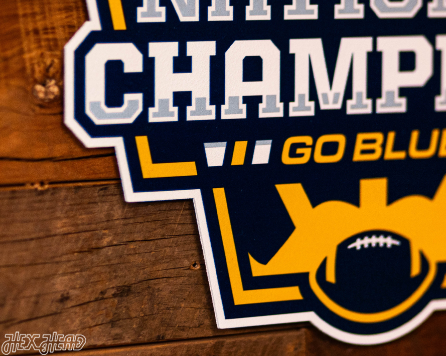 SINGLE layer Michigan Wolverines 2023 Football National Champions