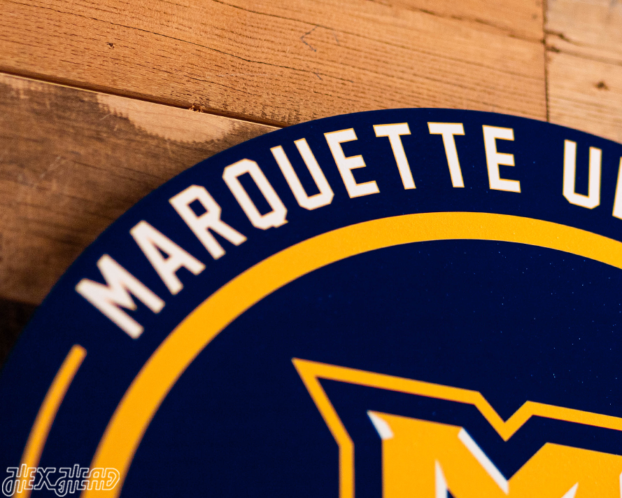 VARSITY Collection- SINGLE Layer Marquette University Metal Wall Art