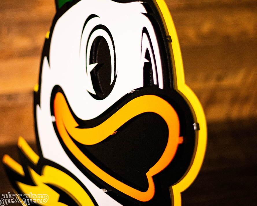 Oregon Ducks 3D Vintage Metal Wall Art