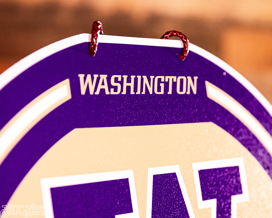 Washington Huskies Personalized Monogram Metal Art