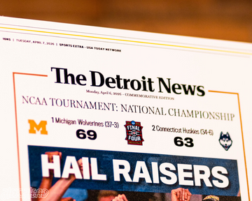 The Detroit News Michigan Wolverines 2026 Men's Basketball National Champions Front Page - APRIL 6, 2026