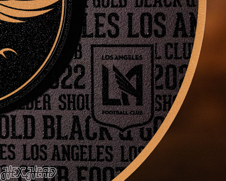 CLOSE OUT - Los Angeles Football Club CRAFT SERIES 3D Embossed Metal Wall Art