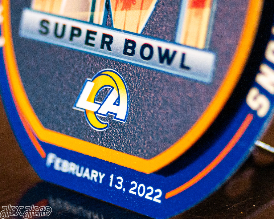 Los Angeles Rams Super Bowl LVI "Double Play" On the Shelf or on the Wall Art