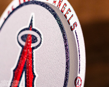 Los Angeles Angels "Double Play" On the Shelf or on the Wall Art