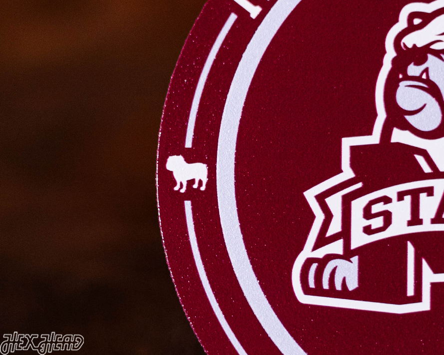 Mississippi State Bulldogs "Double Play" On the Shelf or on the Wall Art