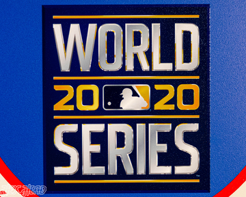 VARSITY Collection- SINGLE Layer Los Angeles Dodgers 2020 World Series Wall Art