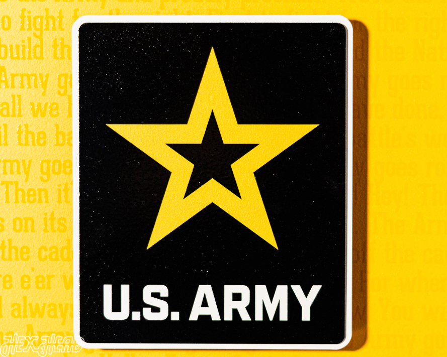 United States Army CRAFT SERIES 3D Embossed Metal Wall Art