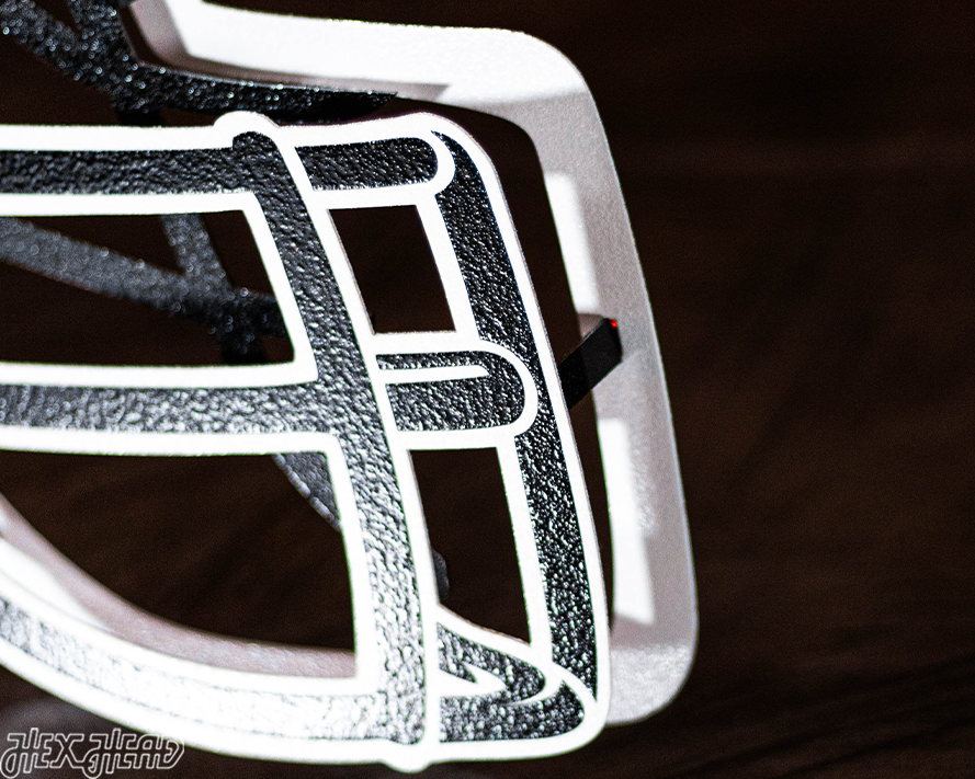 Detroit Lions BLITZ Collection - 8 Layer Alternate Helmet 3D Vintage Metal Wall Art