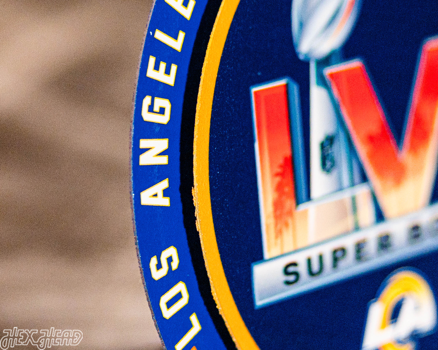 Los Angeles Rams Super Bowl LVI "Double Play" On the Shelf or on the Wall Art