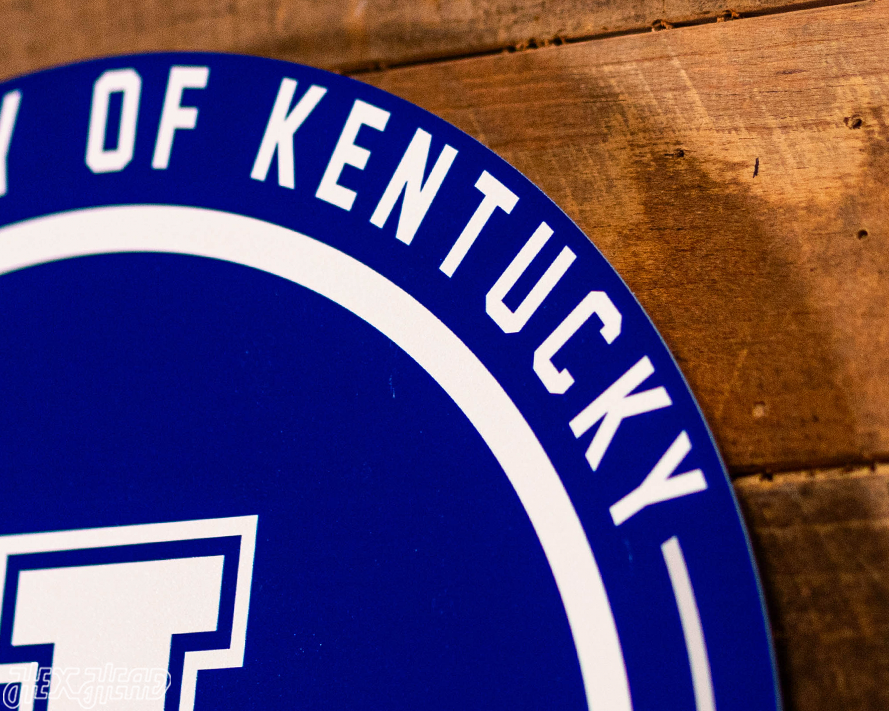 VARSITY Collection- SINGLE Layer Kentucky Wildcats Metal Wall Art