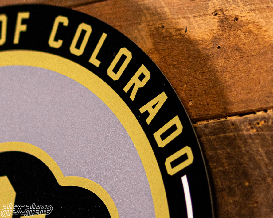 VARSITY Collection- SINGLE Layer Colorado Buffaloes Metal Wall Art