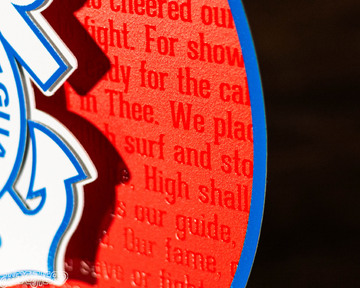 United States Coast Guard CRAFT SERIES 3D Embossed Metal Wall Art