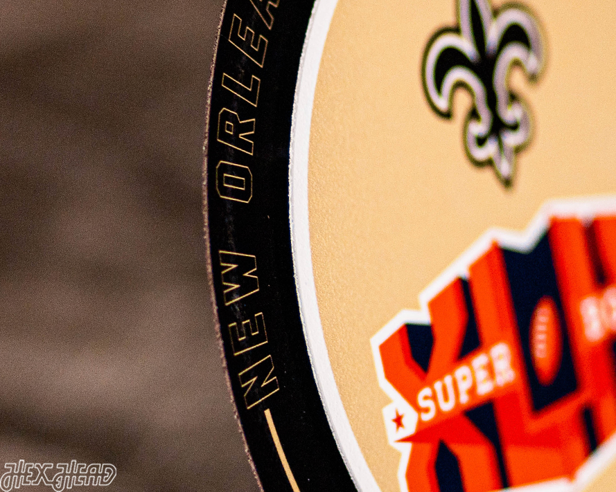 New Orleans Saints Super Bowl XLIV "Double Play" On the Shelf or on the Wall Art