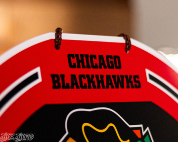 Chicago Blackhawks Personalized Monogram Metal Art