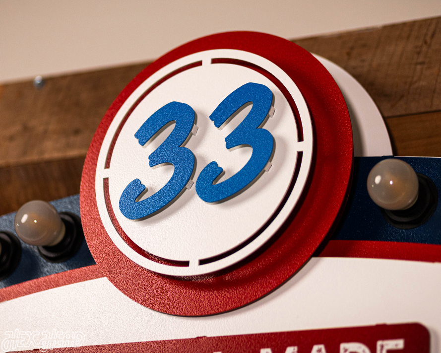 Bubba's 33 Lighted 3D Metal Wall Art