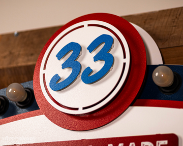 Bubba's 33 Lighted 3D Metal Wall Art