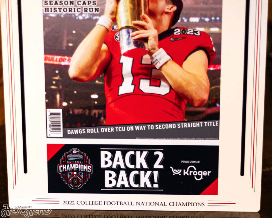 Atlanta Journal Constitution Georgia Bulldogs 2023 Football National Champions Front Page - JAN 10, 2023