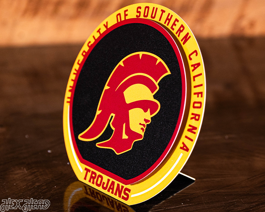 USC Southern California Trojans "Double Play" On the Shelf or on the Wall Art