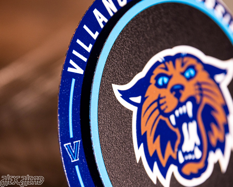 Villanova Wildcats "Double Play" On the Shelf or on the Wall Art