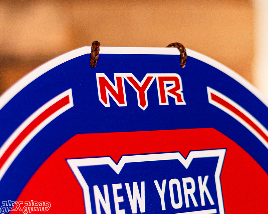 New York Rangers Personalized Monogram Metal Art
