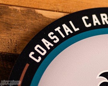 VARSITY Collection- SINGLE Layer Coastal Carolina Metal Wall Art