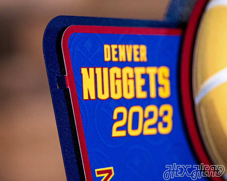 Denver Nuggets "O'BRIEN TROPHY" 2023 NBA Champs 3D Metal Wall Art