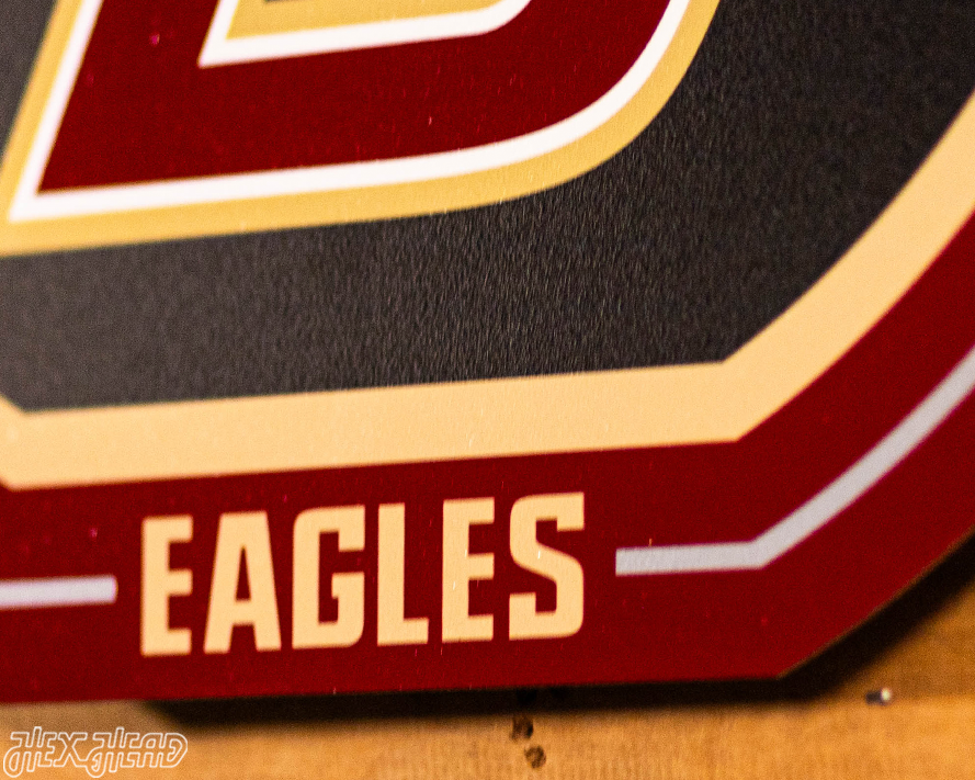 VARSITY Collection- SINGLE Layer Boston College Eagles Metal Wall Art