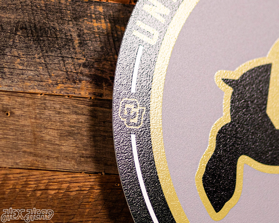 VARSITY Collection- SINGLE Layer Colorado Buffaloes Metal Wall Art
