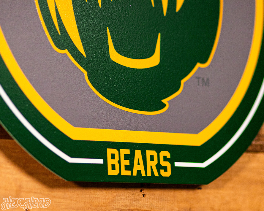 VARSITY Collection- SINGLE Layer Baylor Bears Metal Wall Art